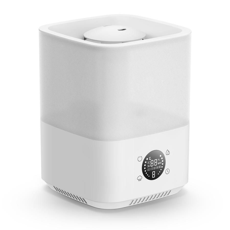 加湿器 空気清浄機 4L大容量 3段階 省エネ 加湿機 卓上 上部給水 オフィス 家庭用 静音 アロマ対応 リモコン付き ハイブリッド
