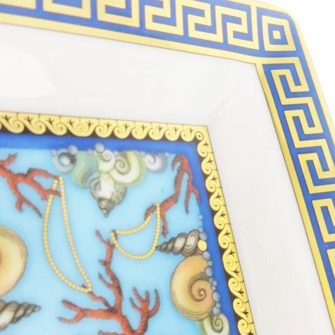 VERSACE - ヴェルサーチ ローゼンタール 美品 22cm スクエア ディッシュ トレイ ヴェルサーチ ヴェルサーチェ VERSACE × ローゼンタール
