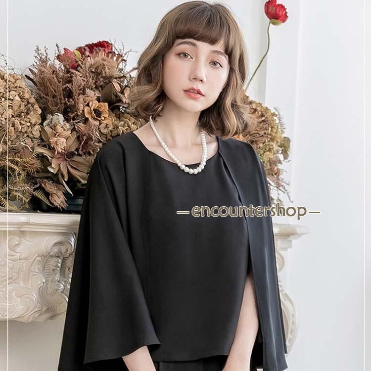 パーティードレス パンツドレス 結婚式 セットアップ パンツスーツ フォーマルドレス 二次会 ケープ パーティードレス 20代 30代 40代 6sIQ734
