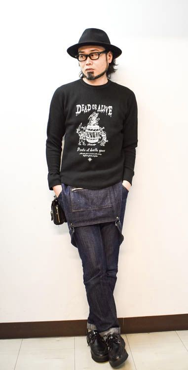 DEAD or ALIVEワッフルロンT「G120259」