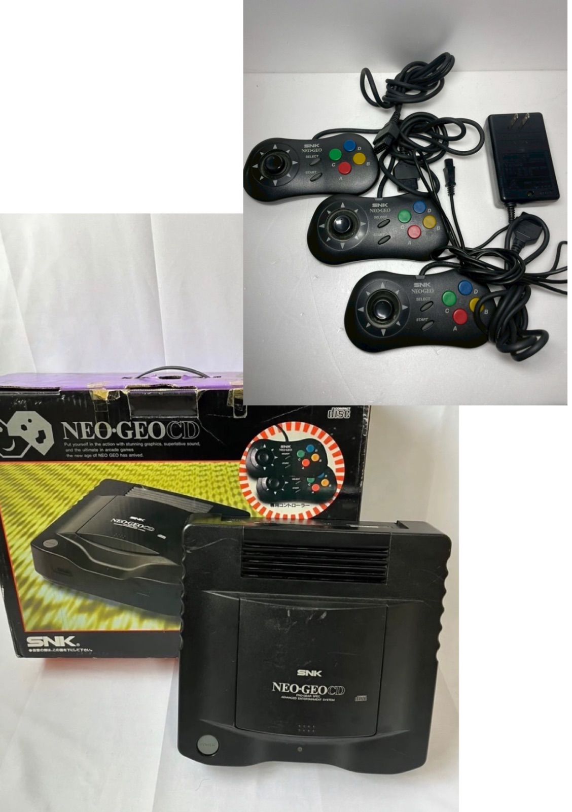 NEOGEO コントローラー ネオジオ SNK NEO-GEO 2点 動作未確認 テレビ