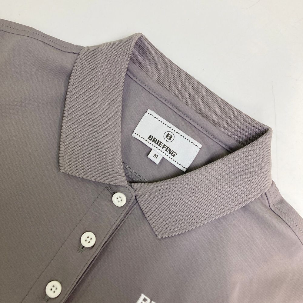 BRIEFING グレー ポロシャツ Mサイズ　レディース BRIEFING グレー ポロシャツ Mサイズ レディース 【公式通販】