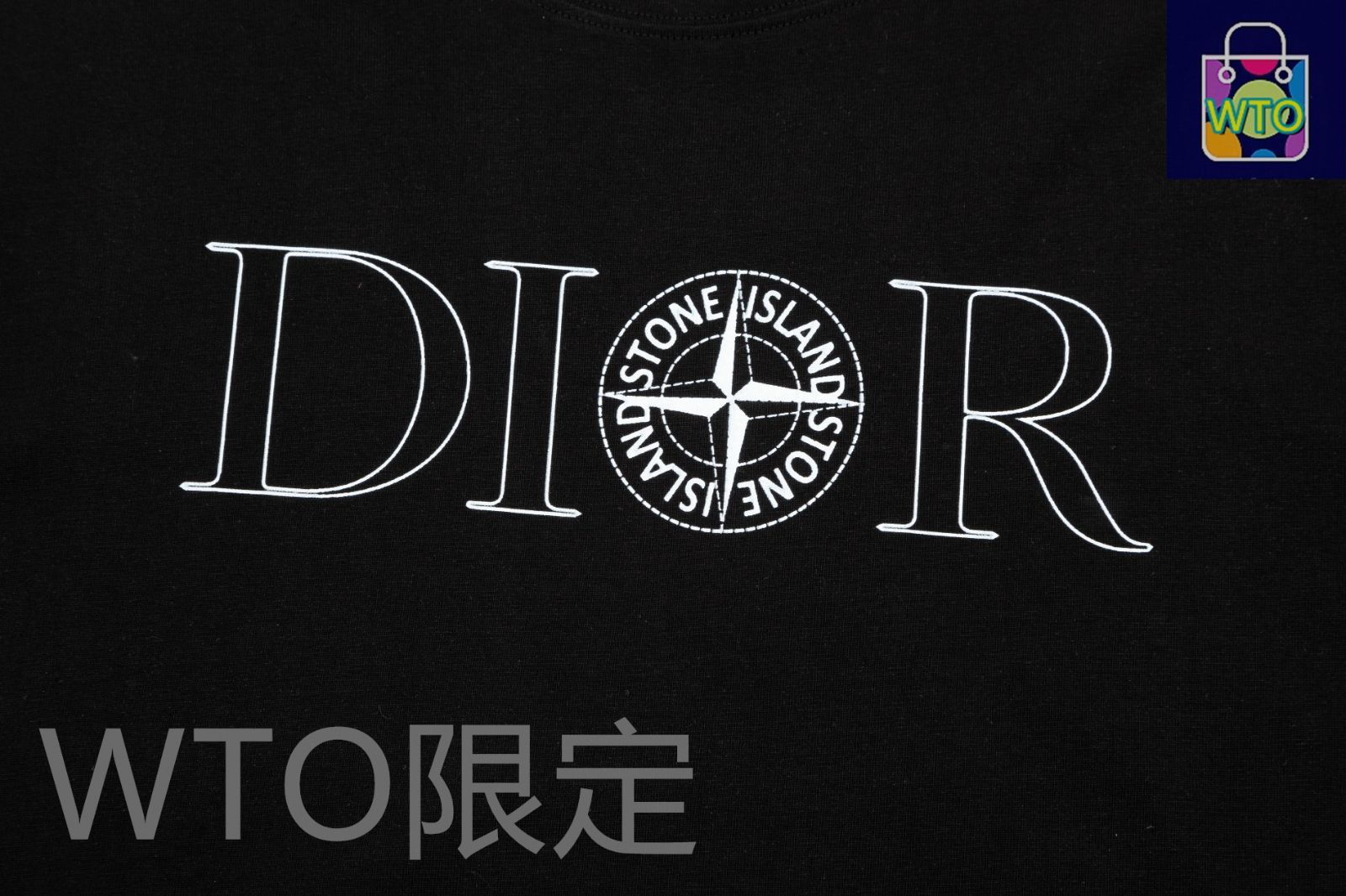 （New/残りわずか）DIOR x STONE  コラボ Tシャツ 限定コラボ☆DIOR×STONE ISLAND オーバーサイズ Tシャツ