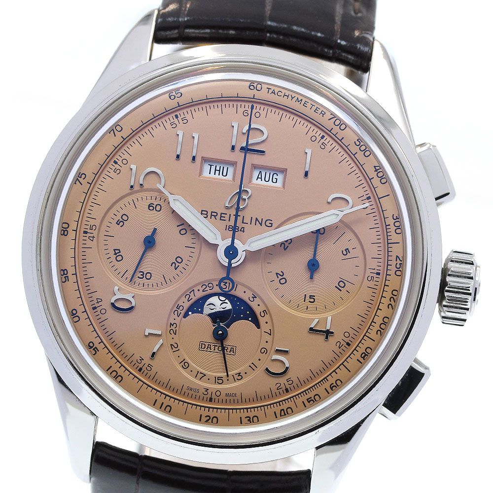 ブライトリング BREITLING AB2510 プレミエ B25 ダトラ 42 トリプルカレンダー クロノグラフ 自動巻き メンズ良品内箱・保証書付き_835415