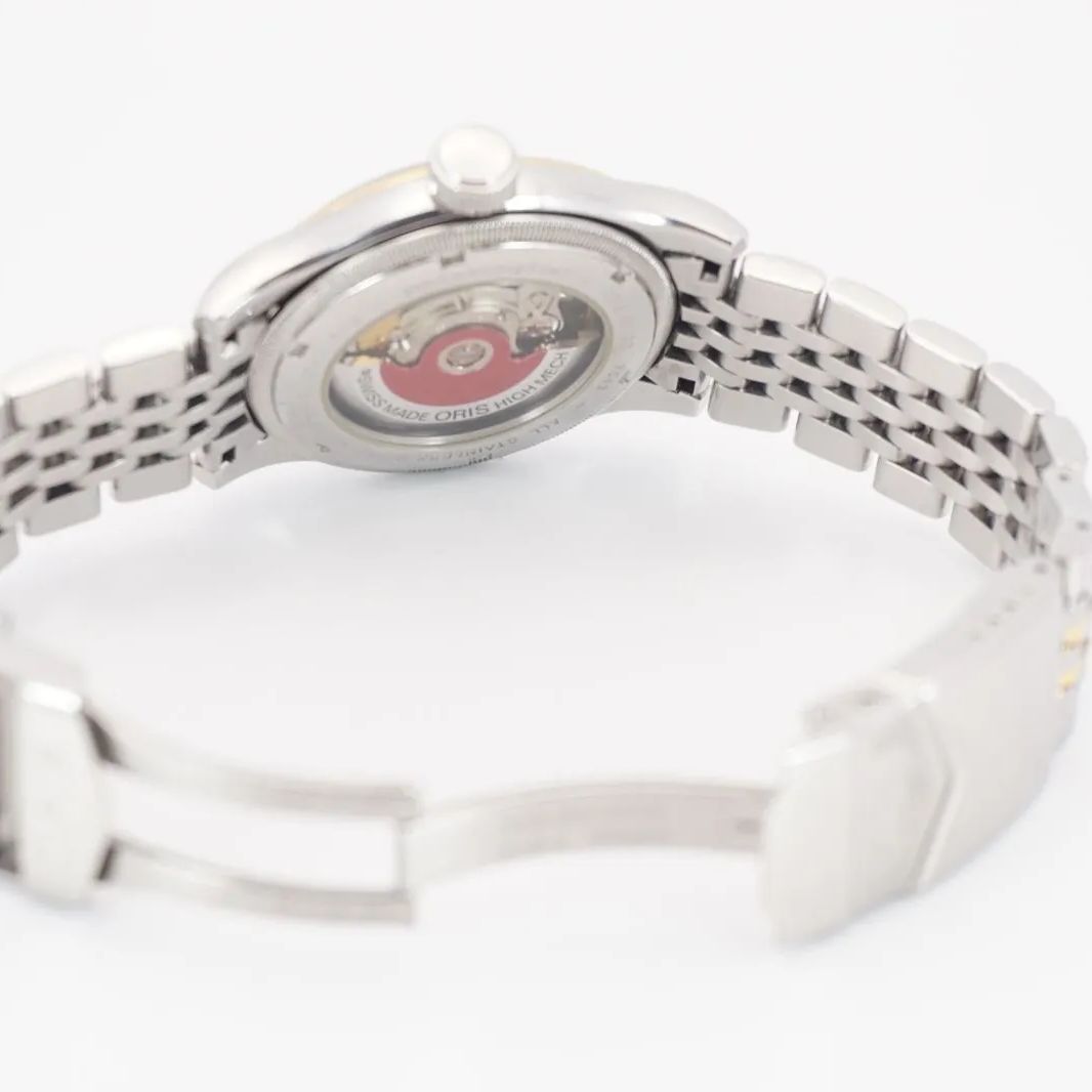 ORIS 自動巻き 腕時計 シルバー文字盤 中古】オリス レクタンギュラー デイト メンズ腕時計 自動巻き