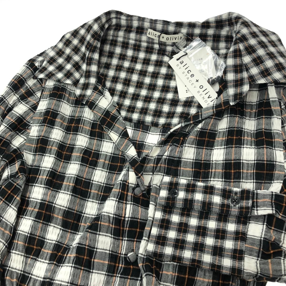 未使用品 alice olivia アリスオリビア 長袖シャツワンピース