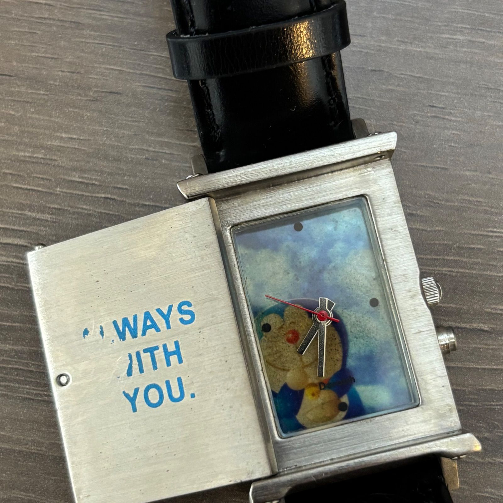 ☆Dnratch 1997 ドラッチ ドラえもん 腕時計 レザー ブラック