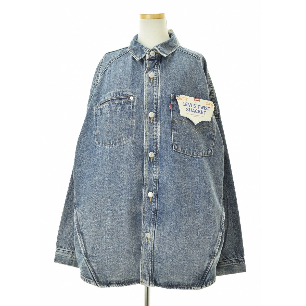 【JOURNALSTANDARD×LeVISPReMIUM】25AW 25011410000230 for JS TWIST SHACKET SMU デニム長袖シャツ JOURNAL STANDARD × LeVIS PReMIUM / ジャーナルスタンダード