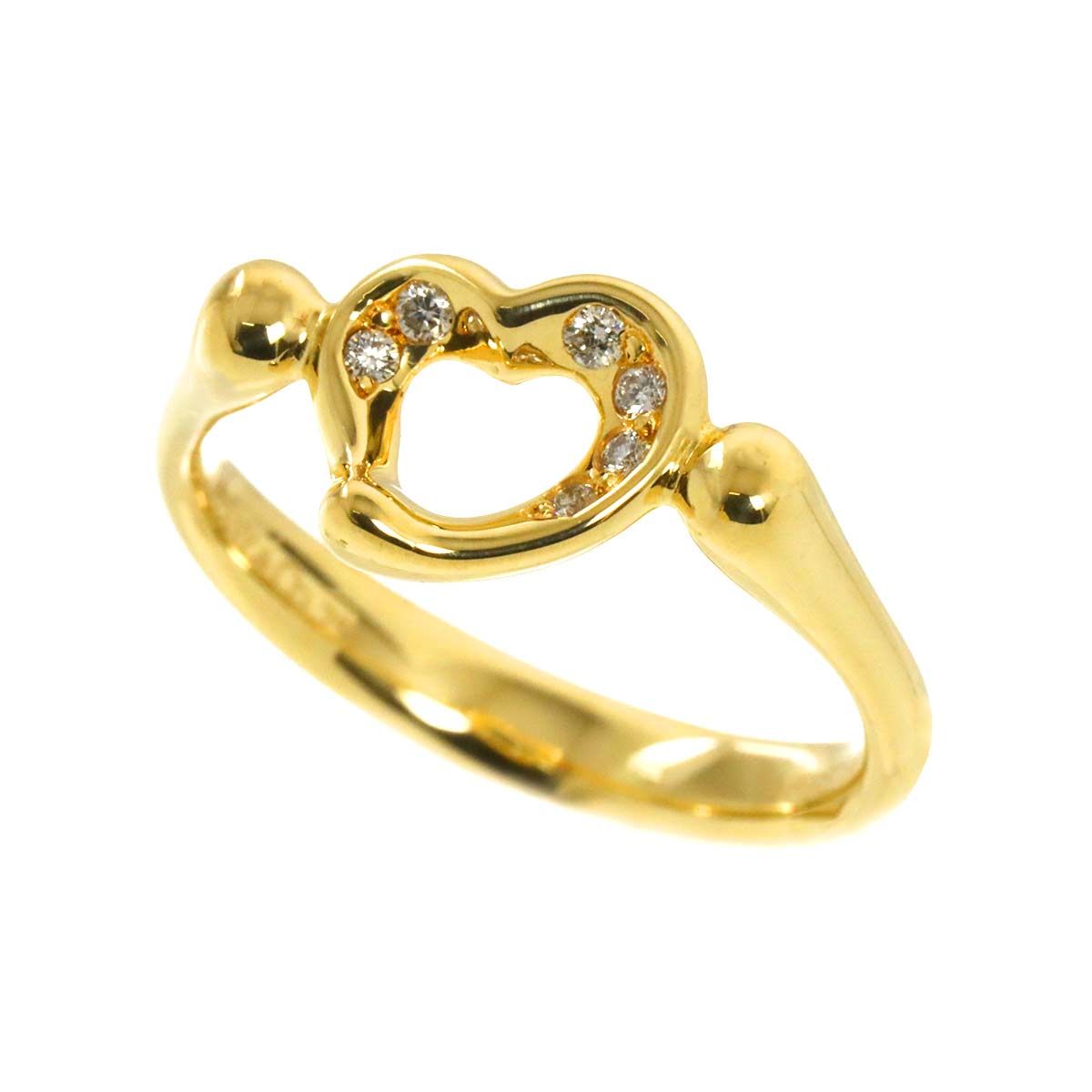 ティファニー K18 ゴールドリング ローマ数字 12号 ティファニー