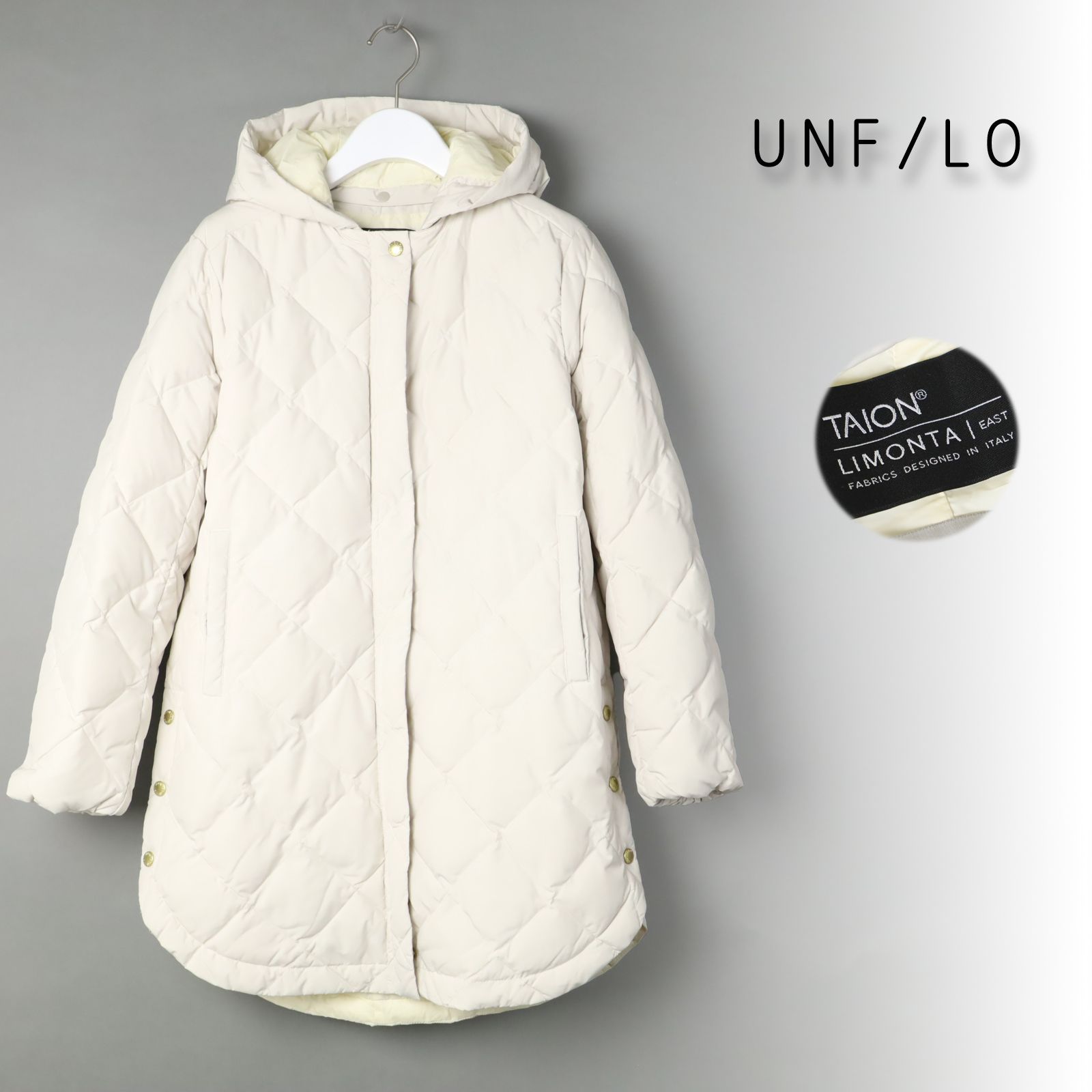 新品 UNFILO アンフィ―ロ TAION 2WAY キルティング ダウン ロング 