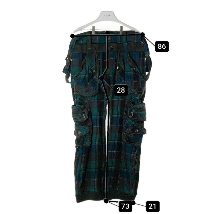 ☆DOLCE&GABBANA ドルチェアンドガッバーナ ダブルウエスト チェック  