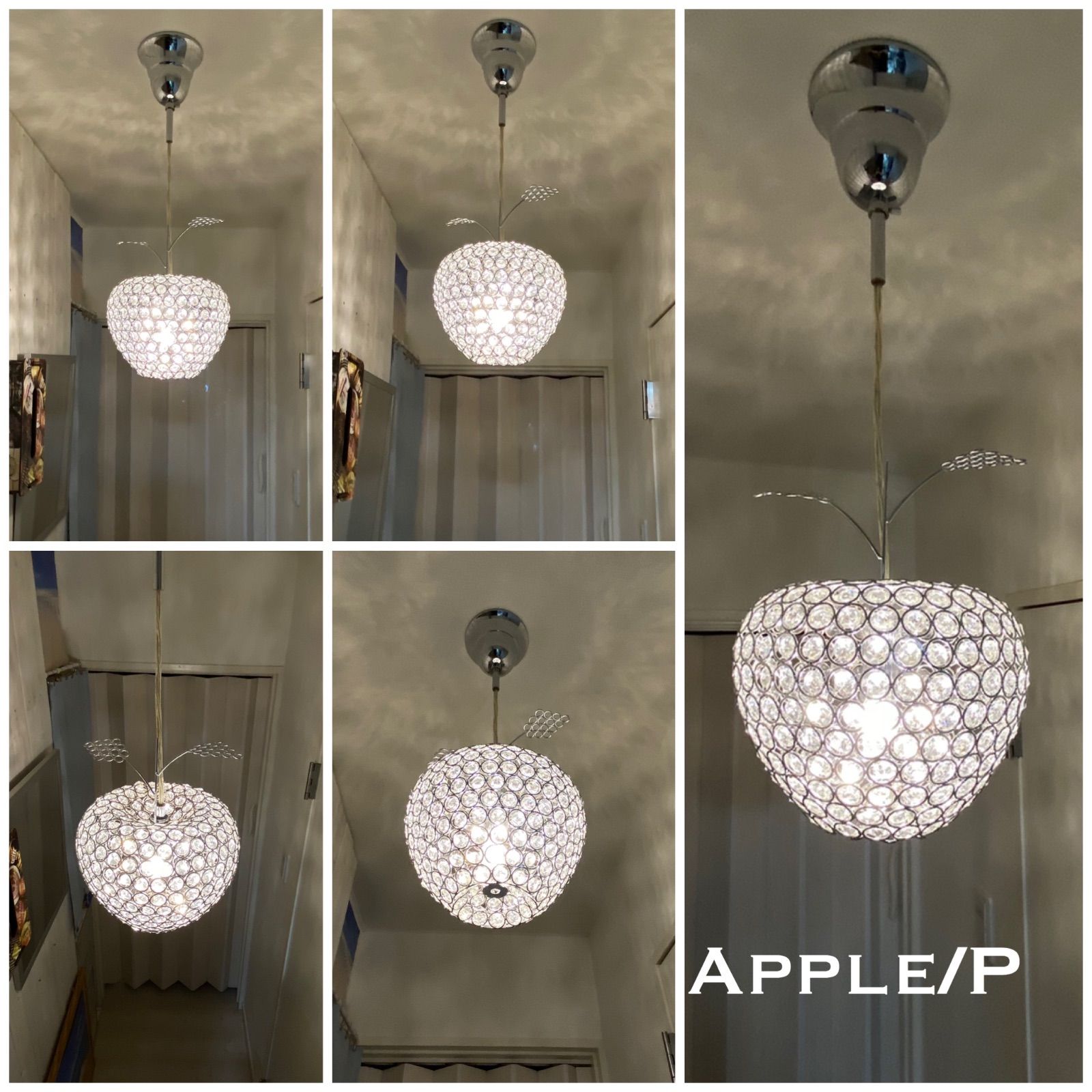 天井照明 Apple/P ペンダントライト ガラスビーズ ランプ