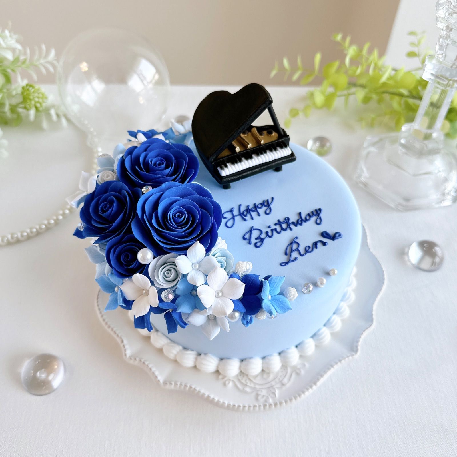 フルオーダー クレイケーキ 推しカラー 推しケーキ 生誕祭 お