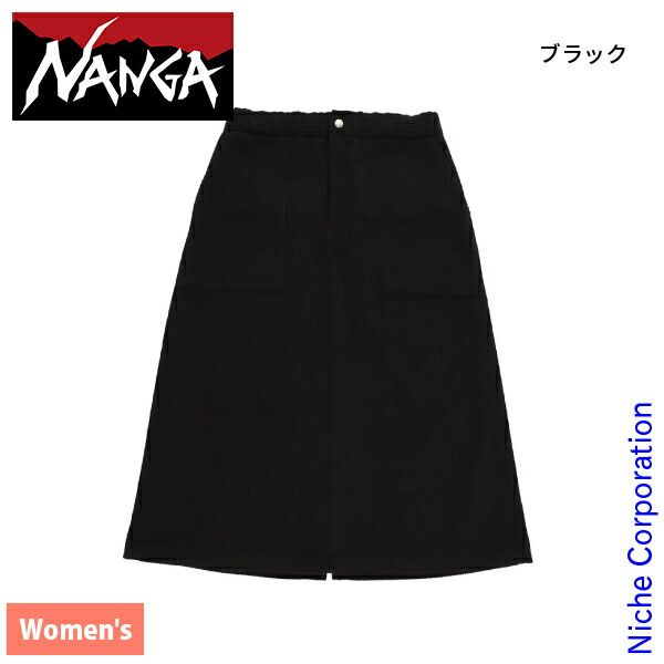 ナンガ コーデュロイ Aライン スカート ウィメンズ N2530-1F095B BK ブラック WL