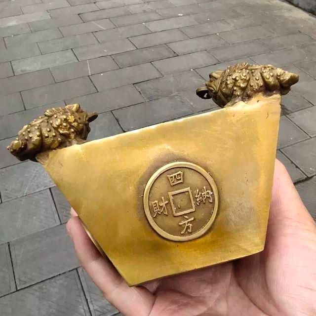 金蟾銅斗 開運 招財 装飾品 工芸品美術品 置物 金蟾銅斗 開運 招財 装飾品 工芸品美術品 置物 金蟾銅