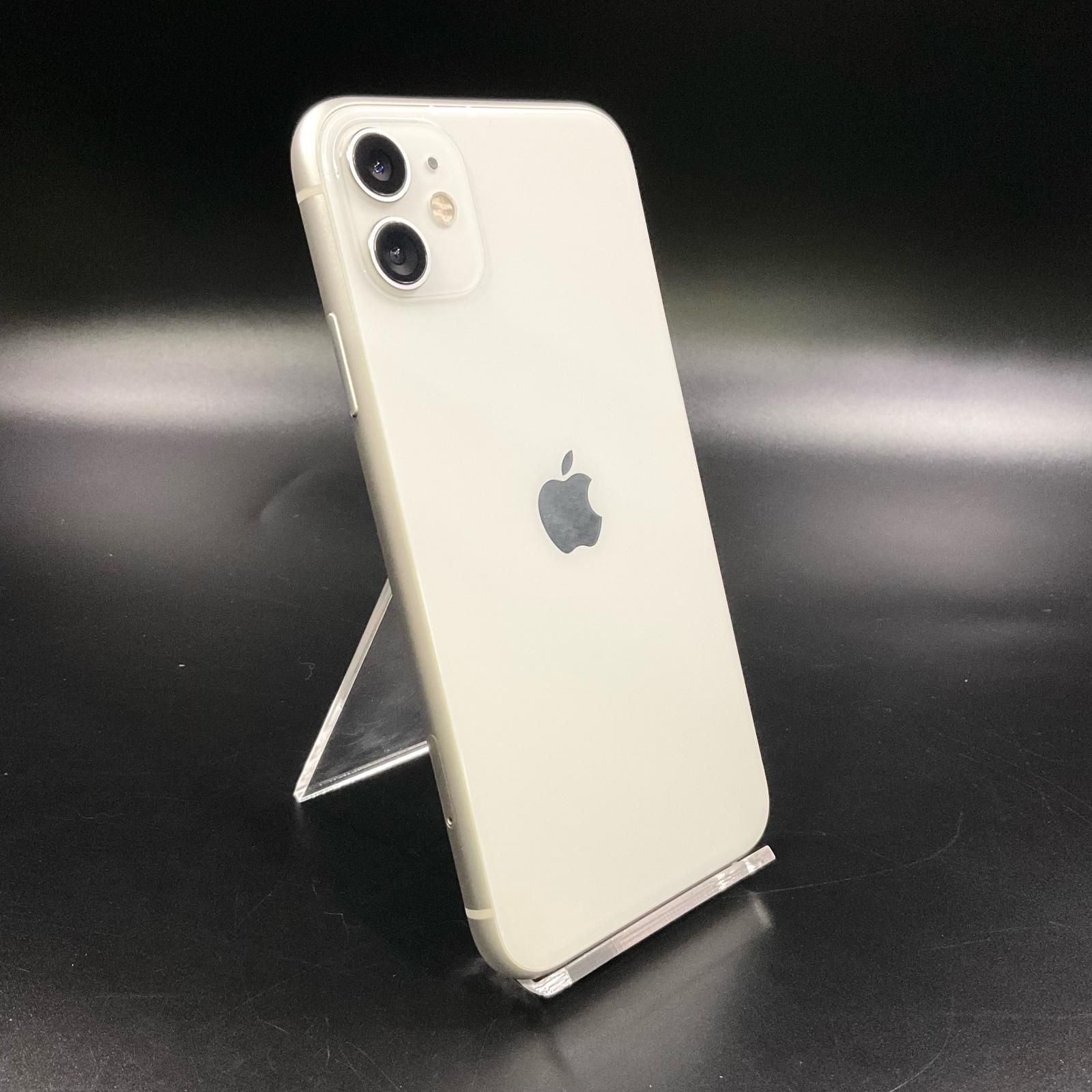 iPhone 11 128GB ストア ホワイト au 白ロム 73%【難有】【最速
