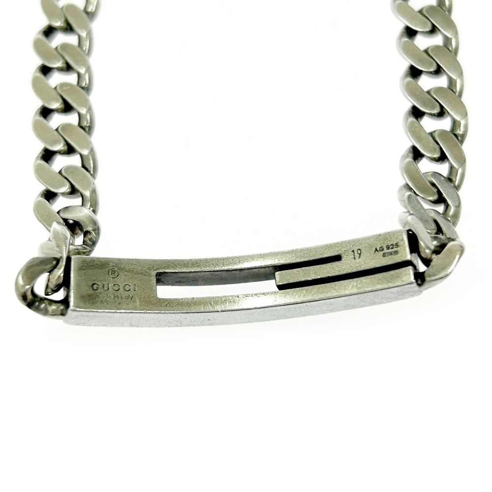 GUCCI グッチ シルバー カットアウトG 喜平 ブレスレット 28.8g 925