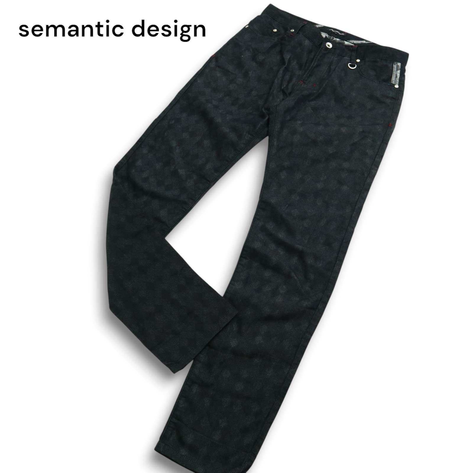 semantic design セマンティック デザイン 通年 ダイヤ総柄