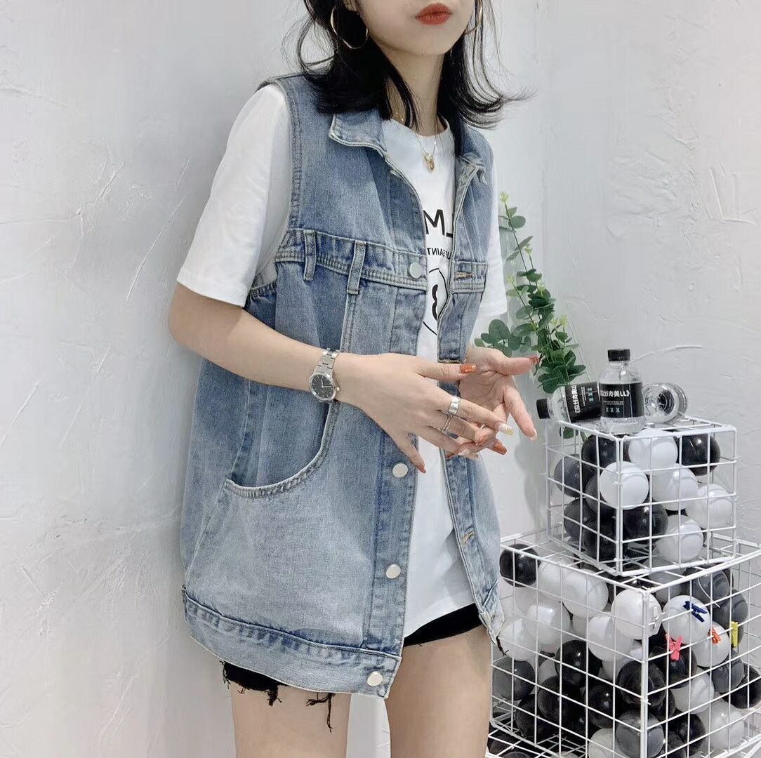 ベストジャケット ベスト トップス ブラウス デニム 花柄 レディース 春 ジャケット お洒落 アウター コーデ きれいめ カジュアル風 ショート丈 デニムベスト レディース ベスト ジレ 夏 春 秋 ノースリーブ