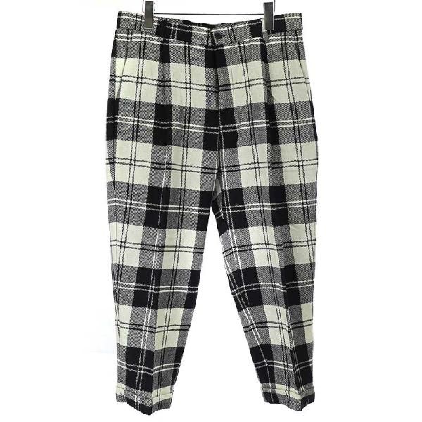 is-ness ウールチェックパンツ イズネス is-nessイズネス18AWwoolcheck1pleatstrousersウールチェック