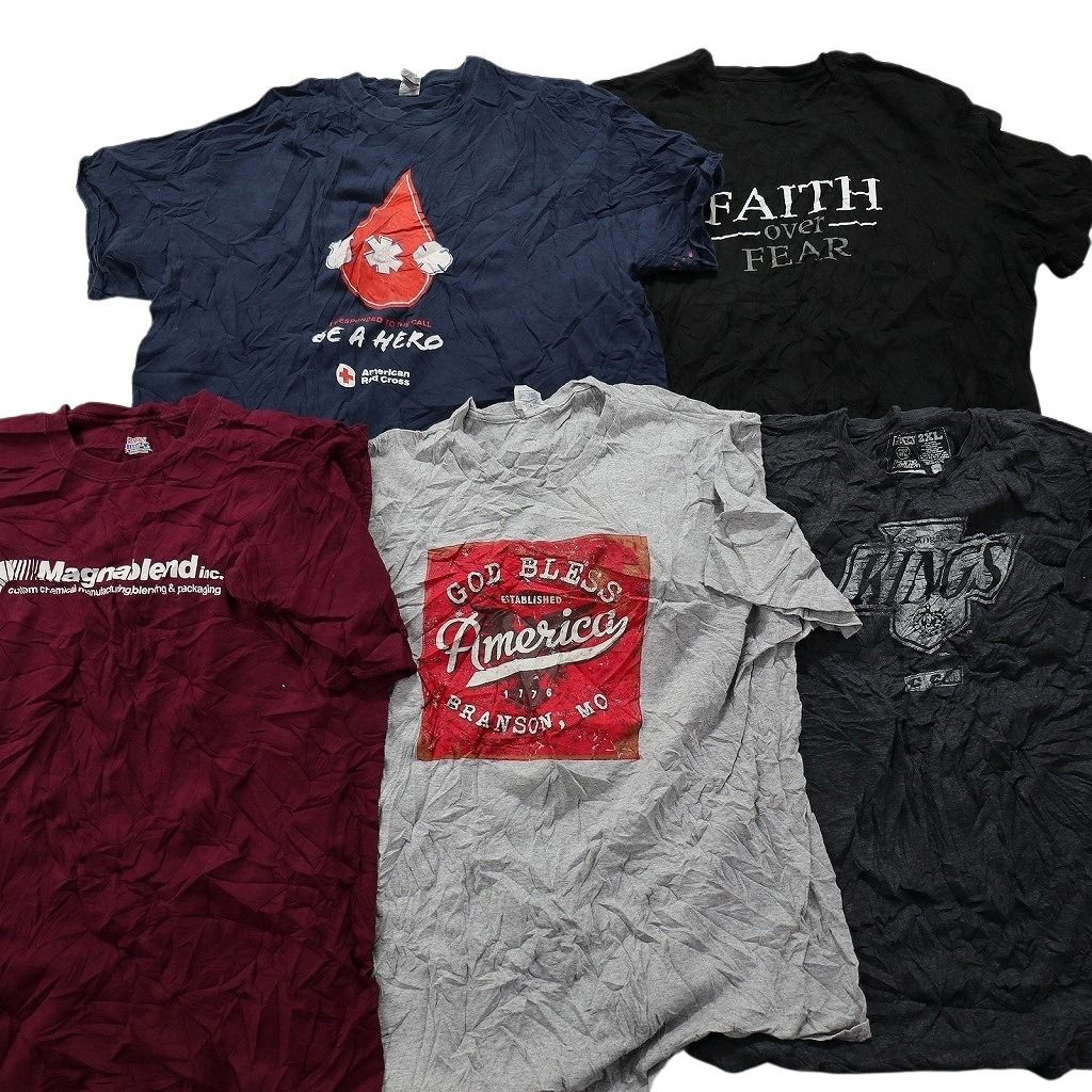 いいネット通販 - 全国送料無料でお届けします 古着卸 まとめ売り カラーMix プリント 半袖Tシャツ 20枚セット トップス
