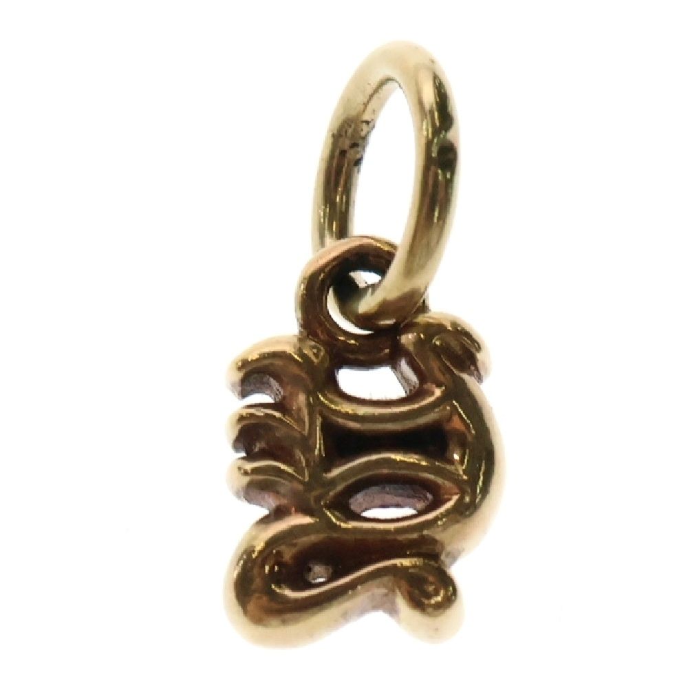 CHROME HEARTS クロムハーツ 22K ALPHABET CHARM Y アルファベットチャーム イニシャル ペンダントトップ ゴールド