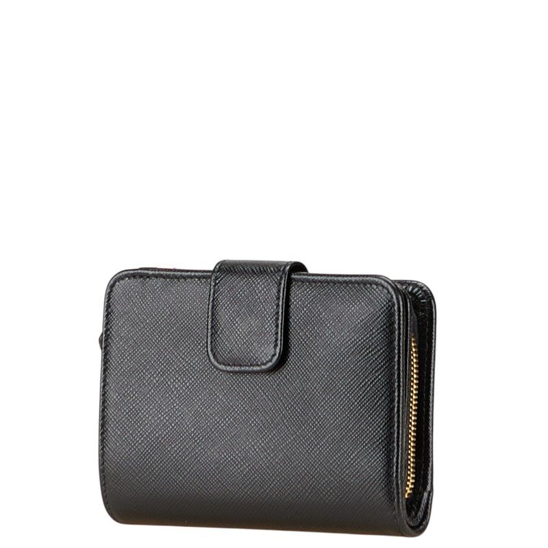 プラダ 三角ロゴプレート ブラック レザー レディース PRADA