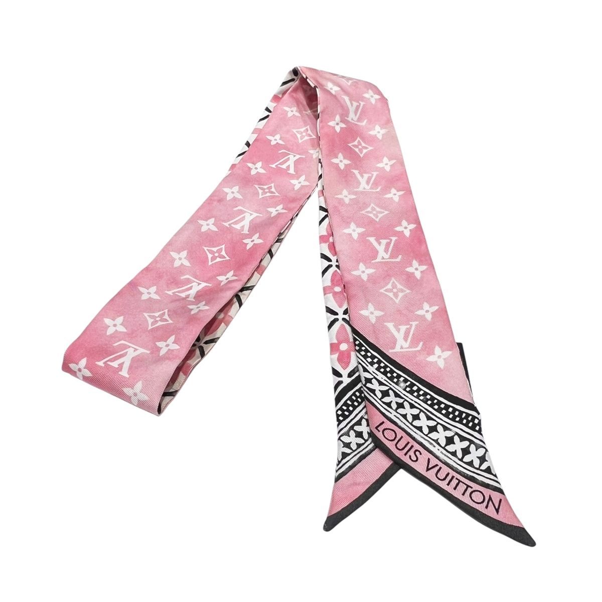 LOUIS VUITTON シルクスカーフ ピンク LOUIS VUITTON(ルイヴィトン