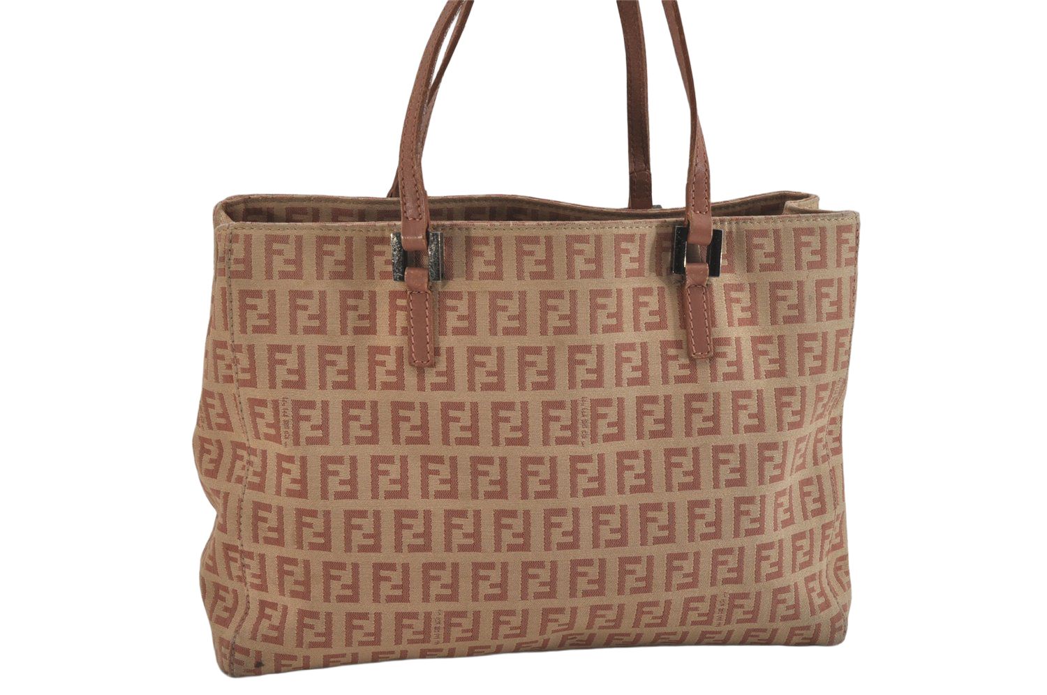 FENDI フェンディ ヴィンテージ ズッキーノ柄 ハンドバッグ 財布