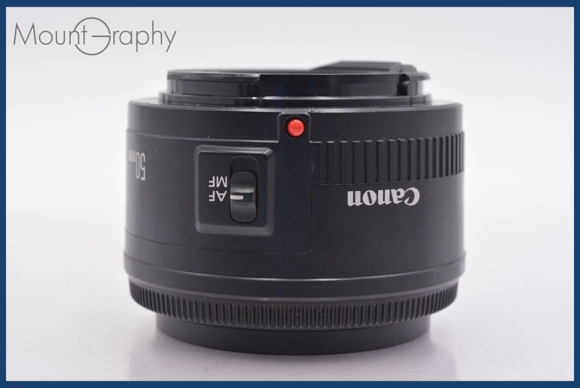 キヤノン Canon EF 50mm F1.8 II 前後キャップ-レンズフィルター付 完動 同梱可 mj4964