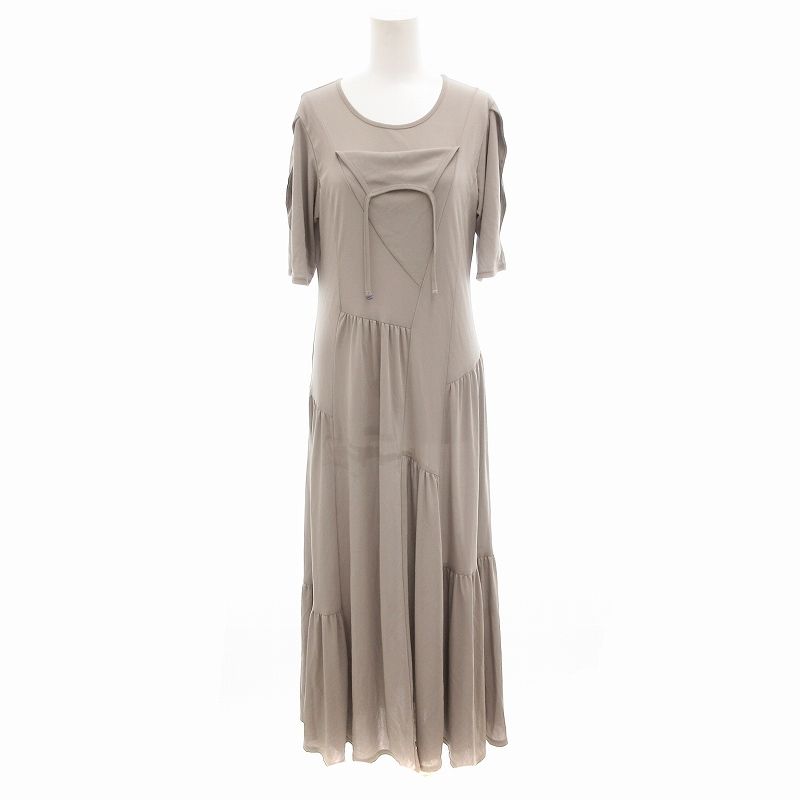MURRAL 半袖 murral ミューラル 24SS Leaf vein jersey dress ワンピース