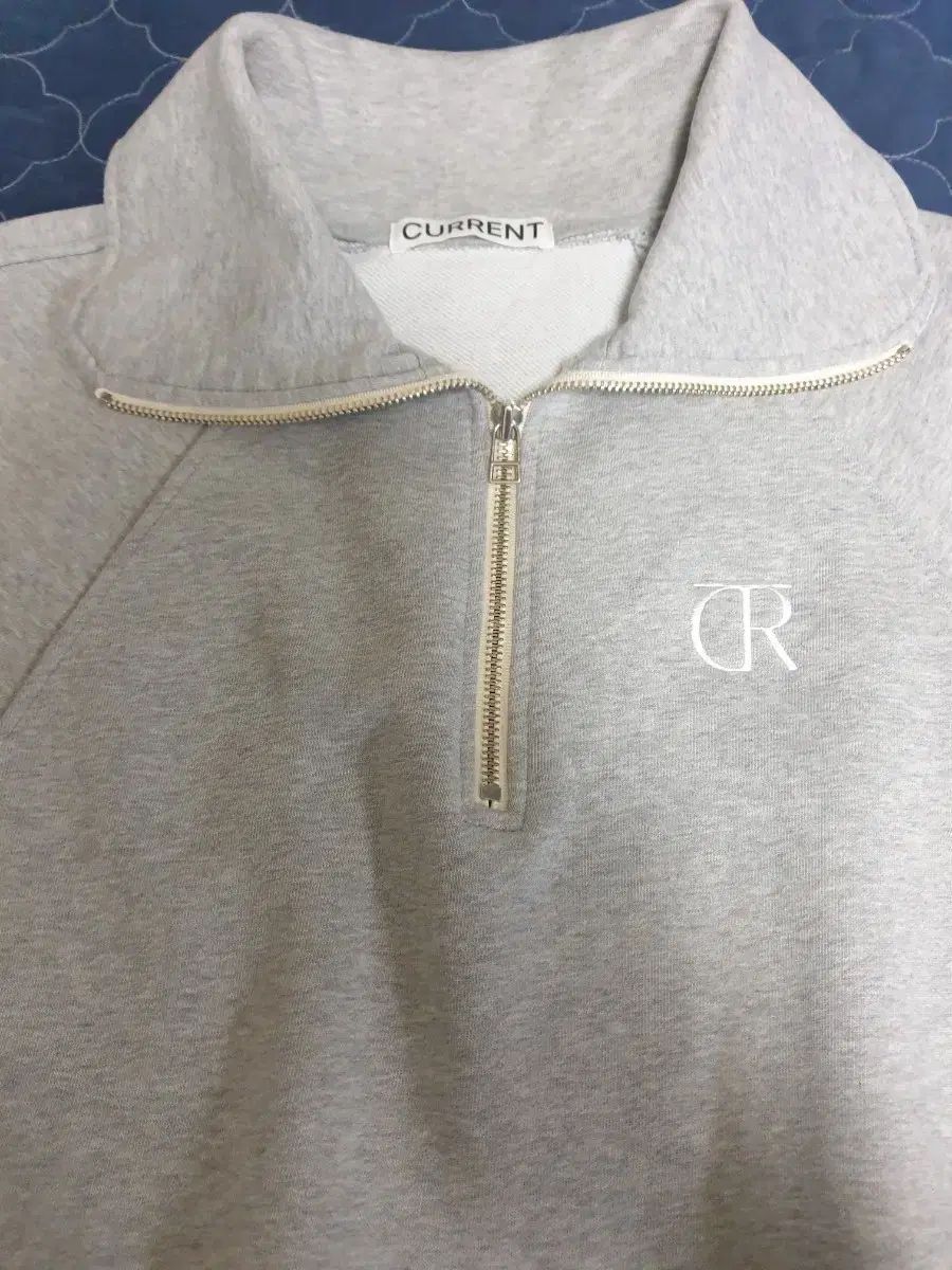 カレント ハーフネック ジップアップ セット メランジ グレー トップスM ボトムス 26