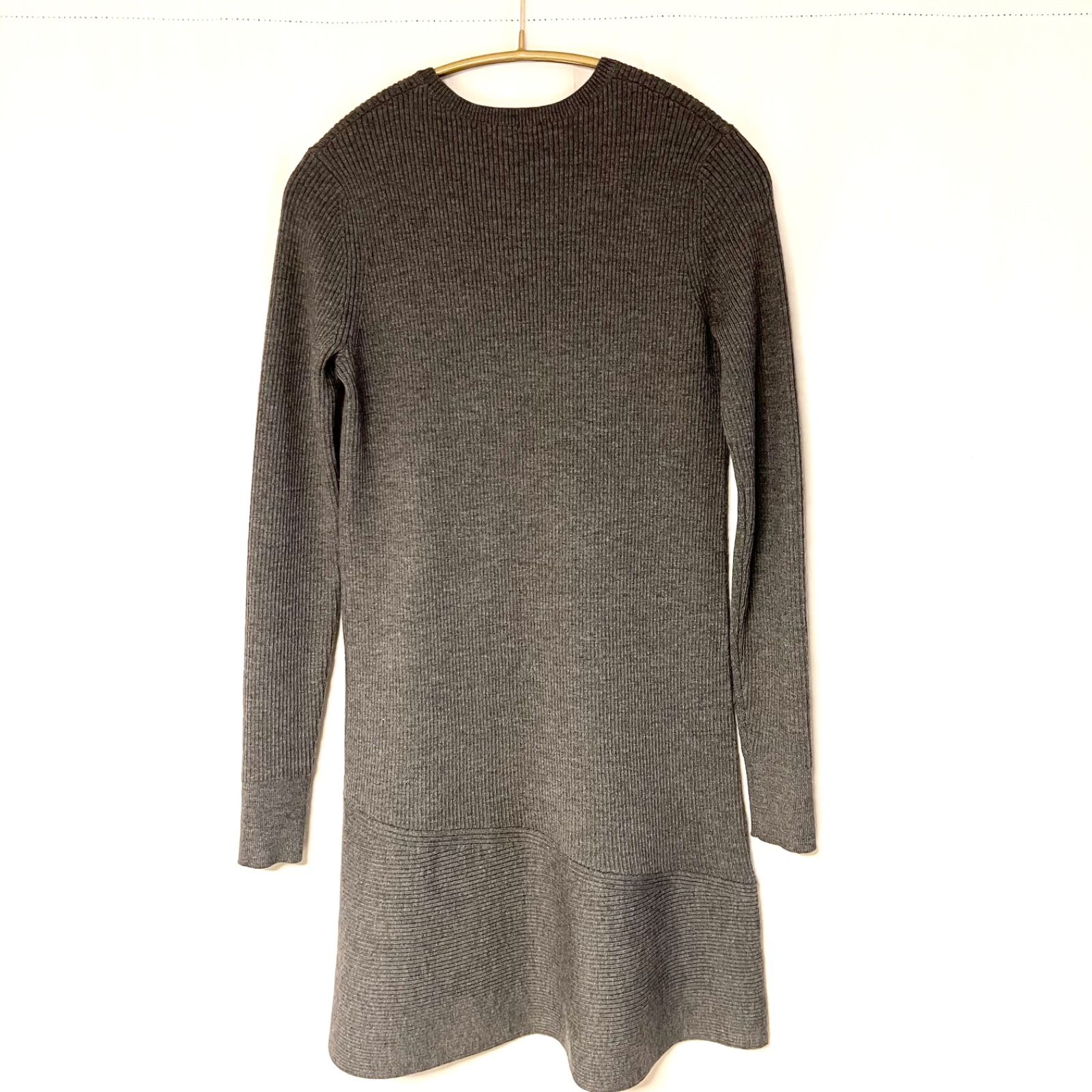 極美品【theory セオリー】ニットワンピース グレー P 小さいサイズ  
