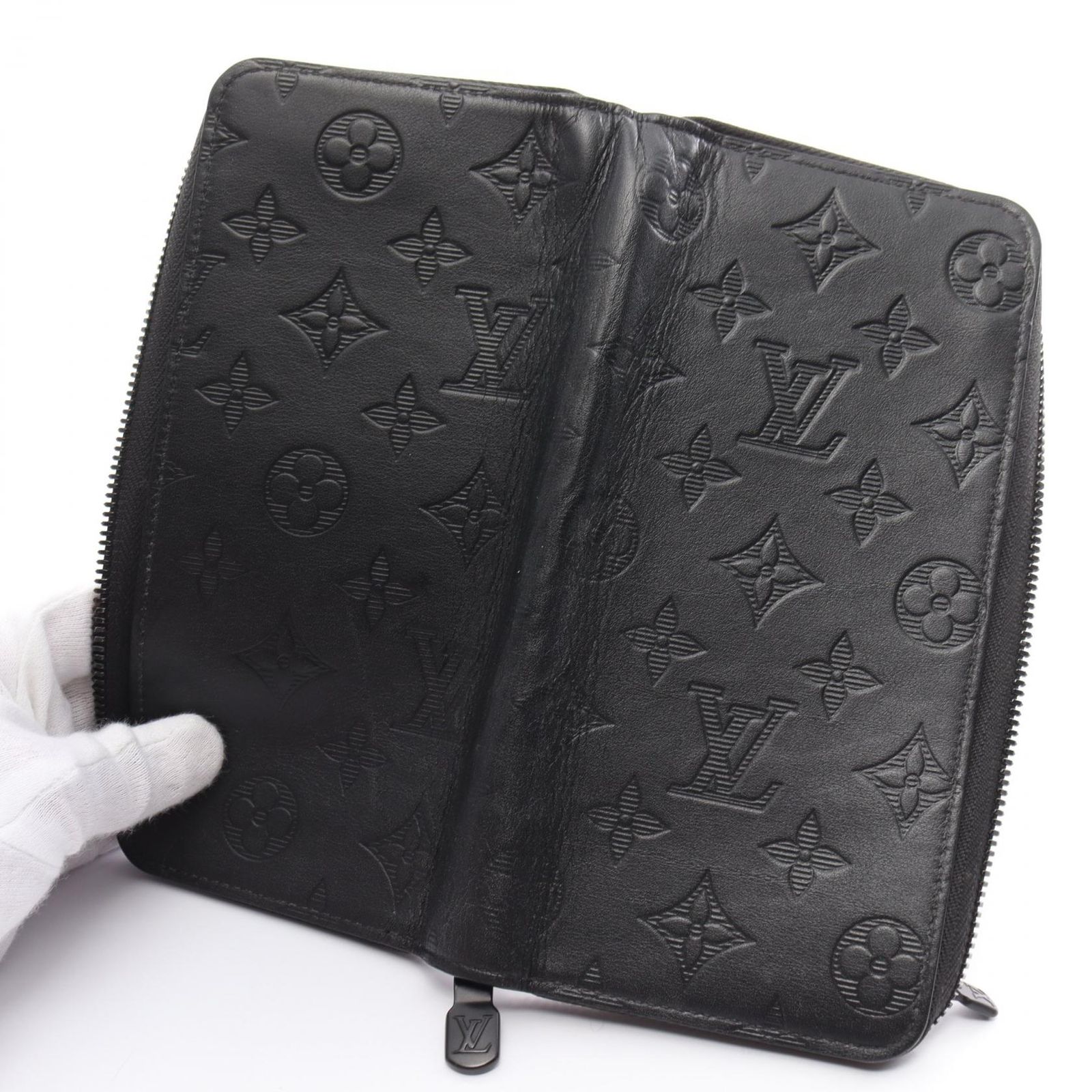 特上美品★ルイヴィトン モノグラム シャドウ ジッピーヴェルティカル 長財布 美品】ルイヴィトン 長財布 ジッピーヴェルティカル モノグラム