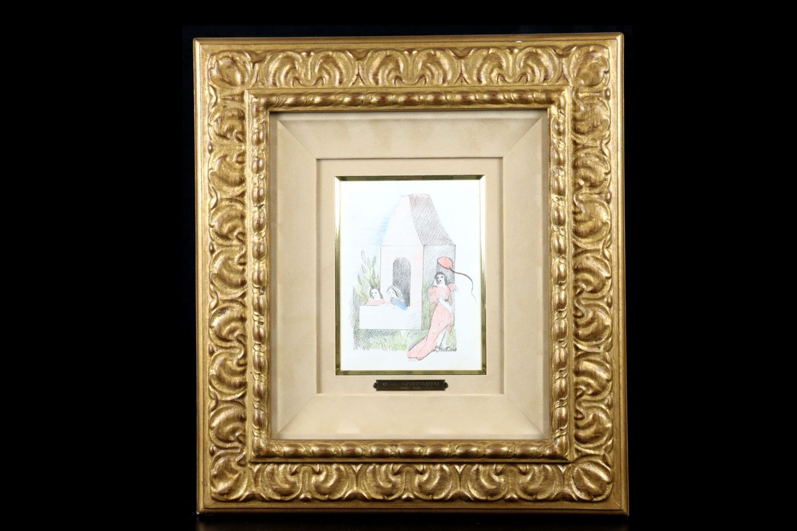 売れ筋 マリー・ローランサン 「園遊会」 リトグラフ 限定1200部 楾 D70-QU