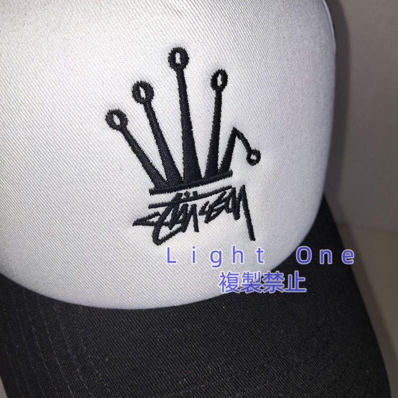 STUSSY ステューシー キャップ クラウン メッシュ ベースボールキャップ STUSSY - STUSSY ステューシー CROWN クラウン メッシュキャップ