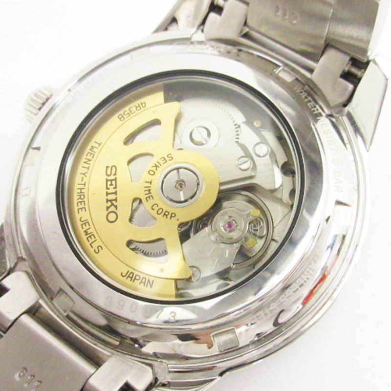セイコー SEIKO プレサージュ 腕時計 自動巻き AT 裏スケルトン セイコー SEIKO プレサージュ 腕時計 自動巻き AT 裏スケルトン