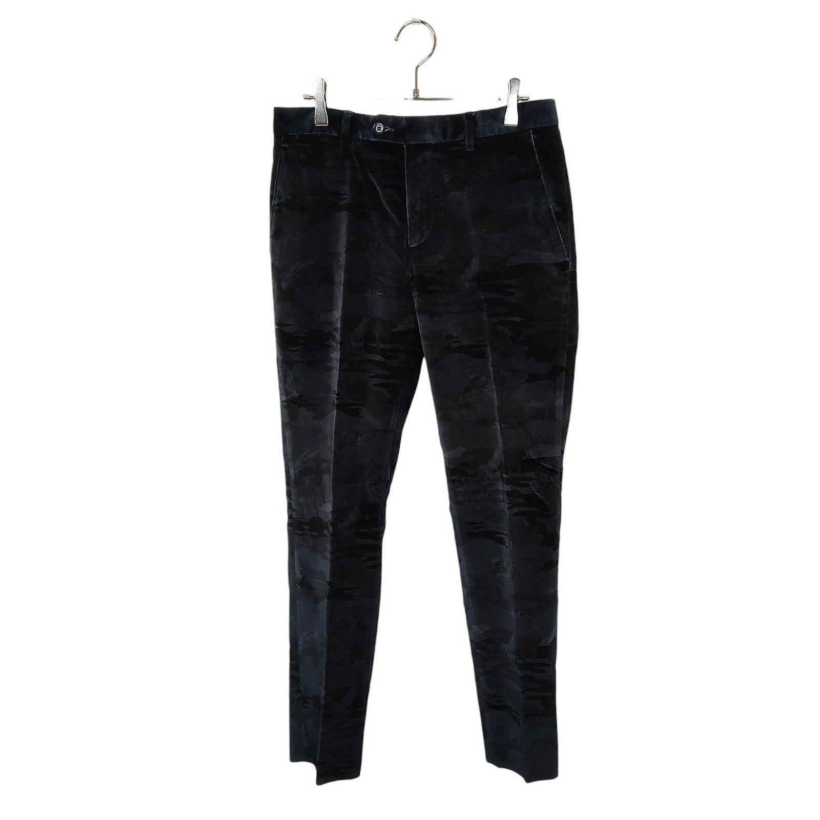 ETRO エトロ カモフラ ベロア パンツ 1P410-0120 44 ブラック系 ETRO エトロ カモフラ ベロア パンツ 1P410-0120 44 ブラック系
