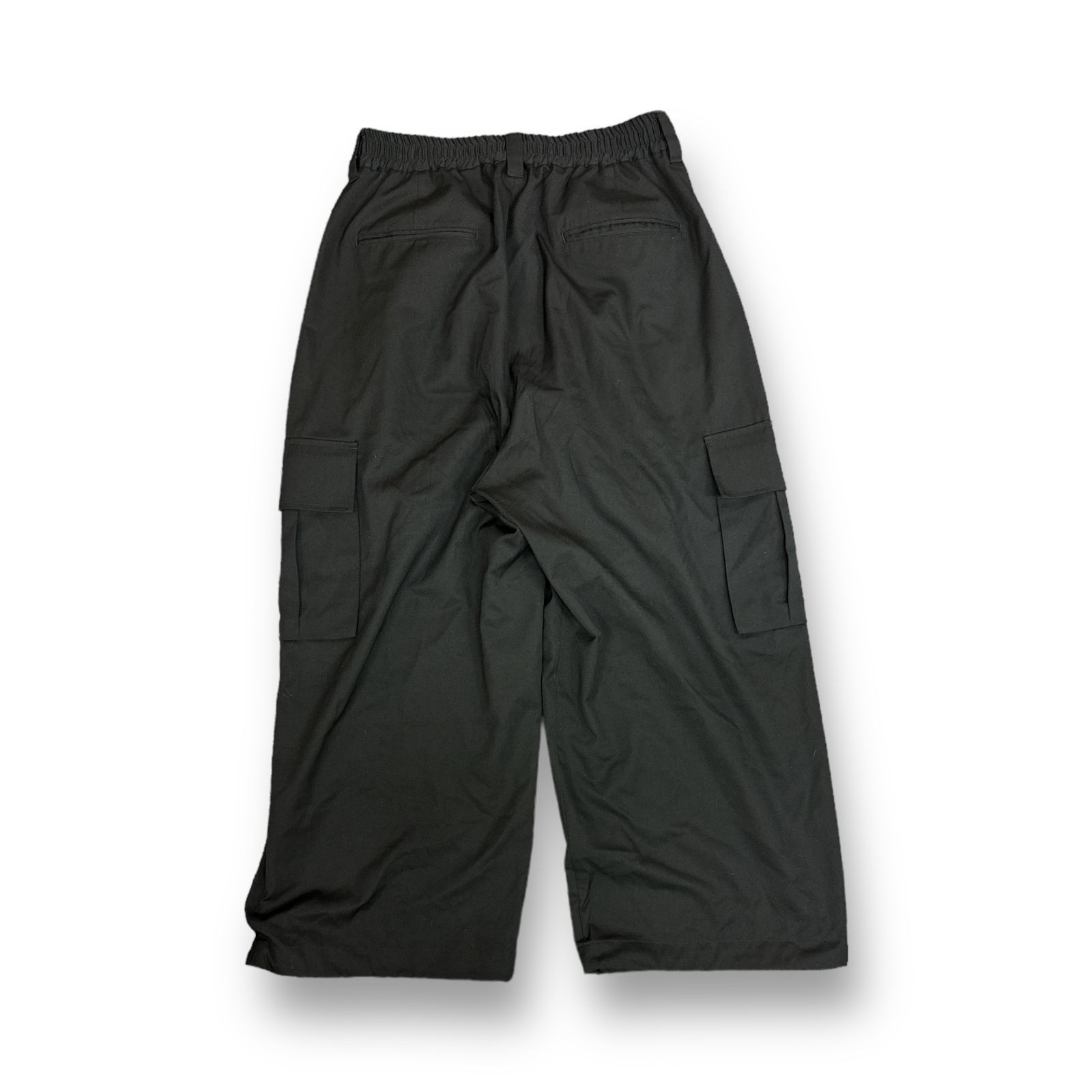 定価24200円 MAISON SPECIAL Prime Wide Wool Chambray Cargo Pants 