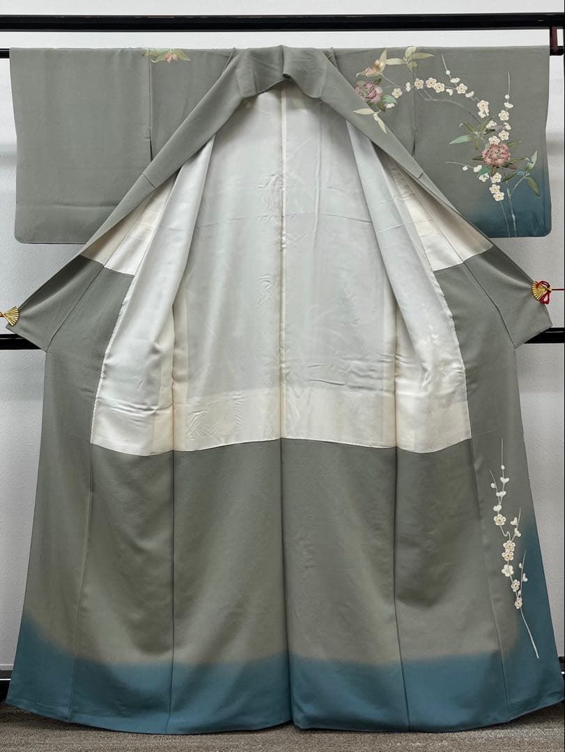 本加賀友禅 寺西光博 落款入 訪問着 花文様 正絹 - メルカリ