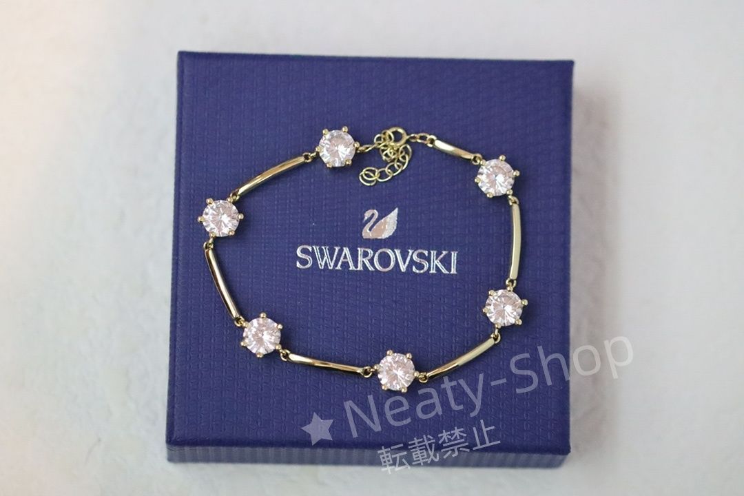 💗新品💗Swarovski  ファッショ六爪シングルドリルクリスタル竹節ブレスレット