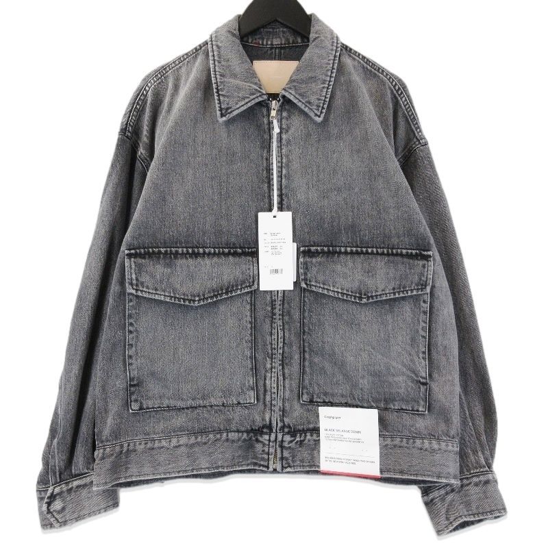 ♥ Graphpaper グラフペーパー Selvage Denim Zip Jacket GU253-20056LB セルビッチ ブラック 黒 2 タグ付き 71013720