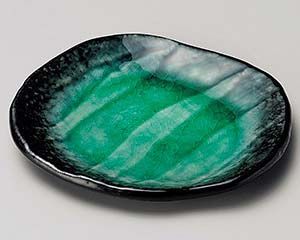 和食器 タ227-048 エメラルドグリーン小皿