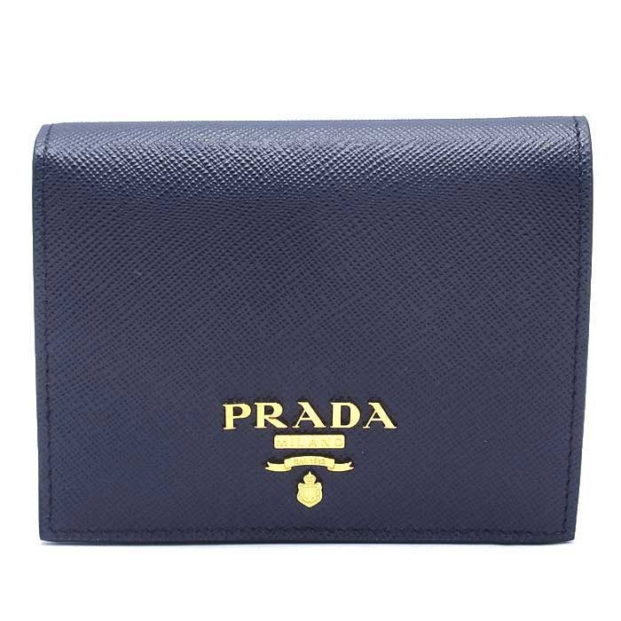 プラダ 二つ折り財布 小銭入れあり PRADA 1MV204 2D93 F0216 PORTAF.P.VERTICALE ミニ ウォレット アウトレット レディース