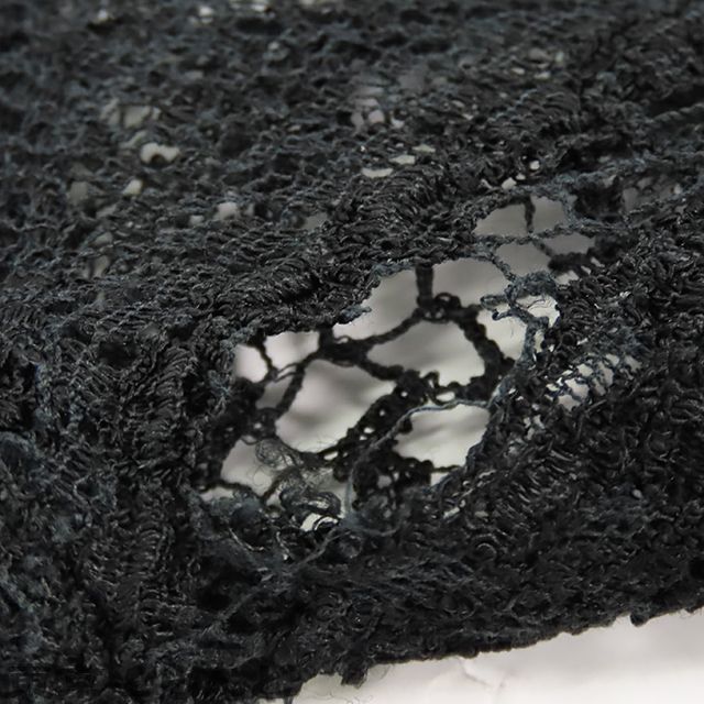 シャネル CHANEL レース カットソー ブラック レース