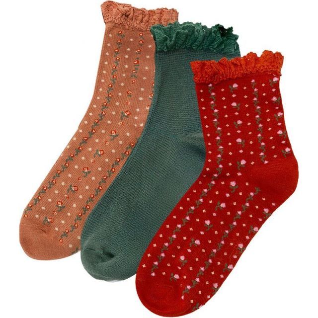 送料無料 フリーピープル メンズ 靴下 アンダーウェア Ruffle Sock Pack Merry And Bright