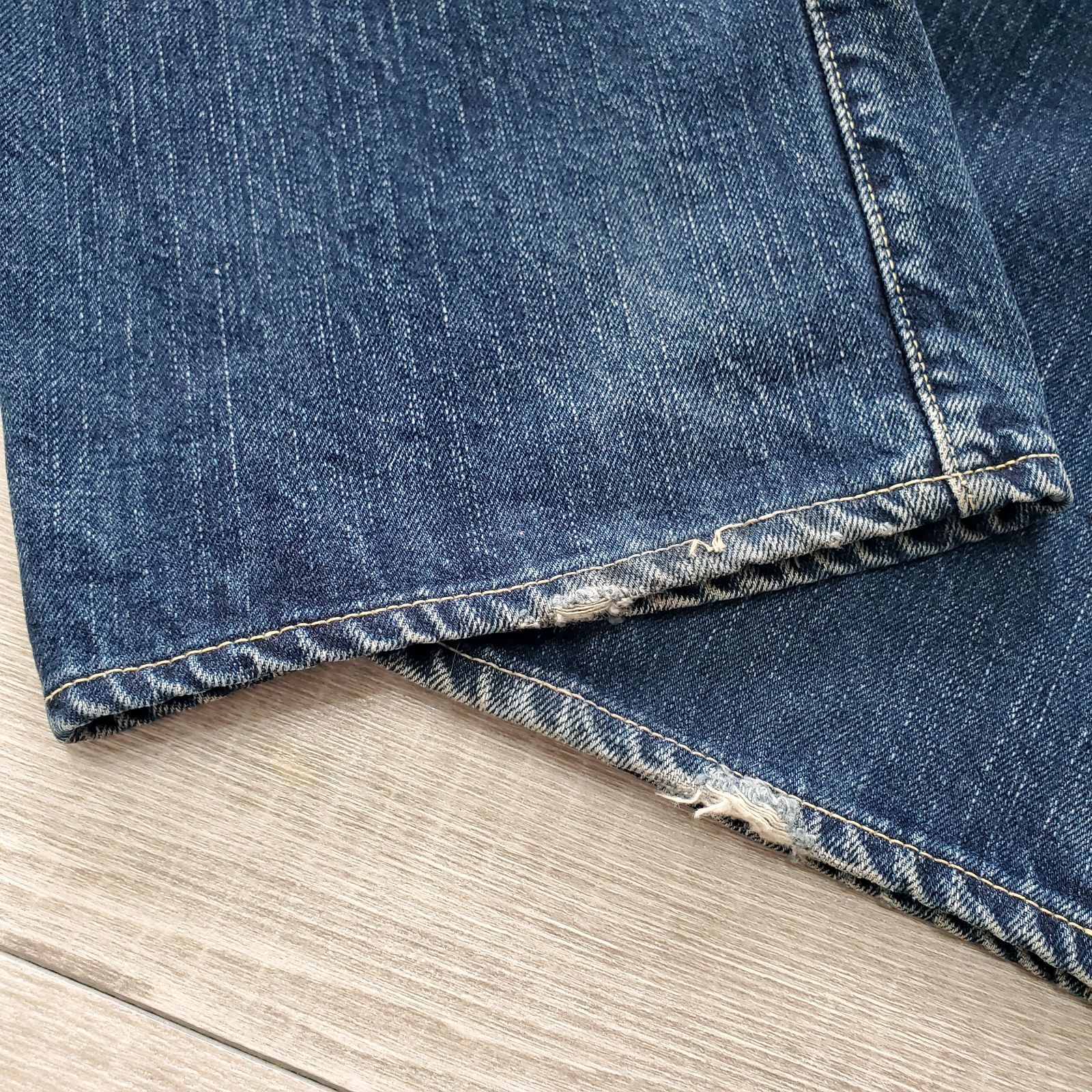 THE FLAT HEAD フラットヘッド□良品 3005C USED加工 廃版 14.5oz 