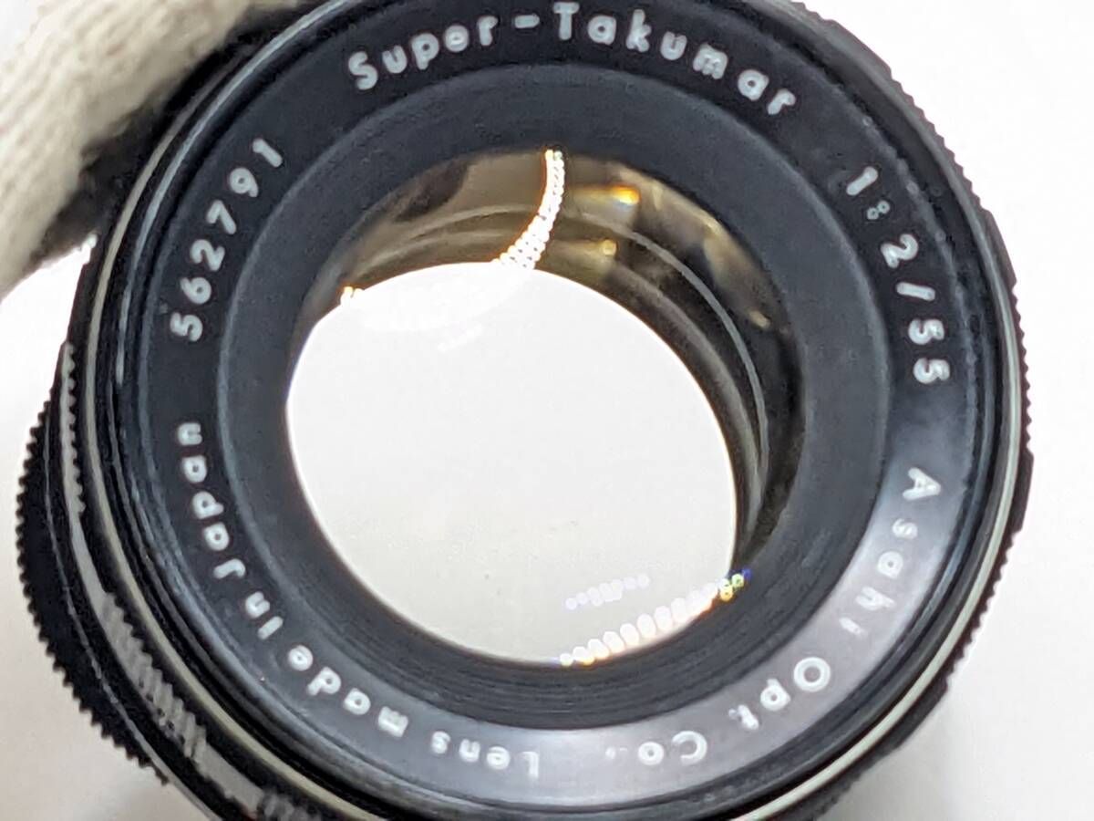  レンズ 上 前期型 Asahi Pentax Super Takumar 55 mm F 2 M 42 スクリューマウン 旭光学 4534_89_30 レンズ(単焦点) カメラ