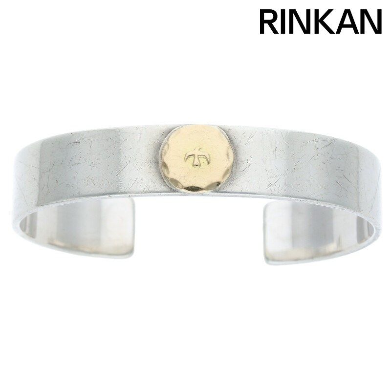 ゴローズ　平打ちバングルM goro's ゴローズ 平打ちブレスM バングル シルバー/ゴールド : BRING