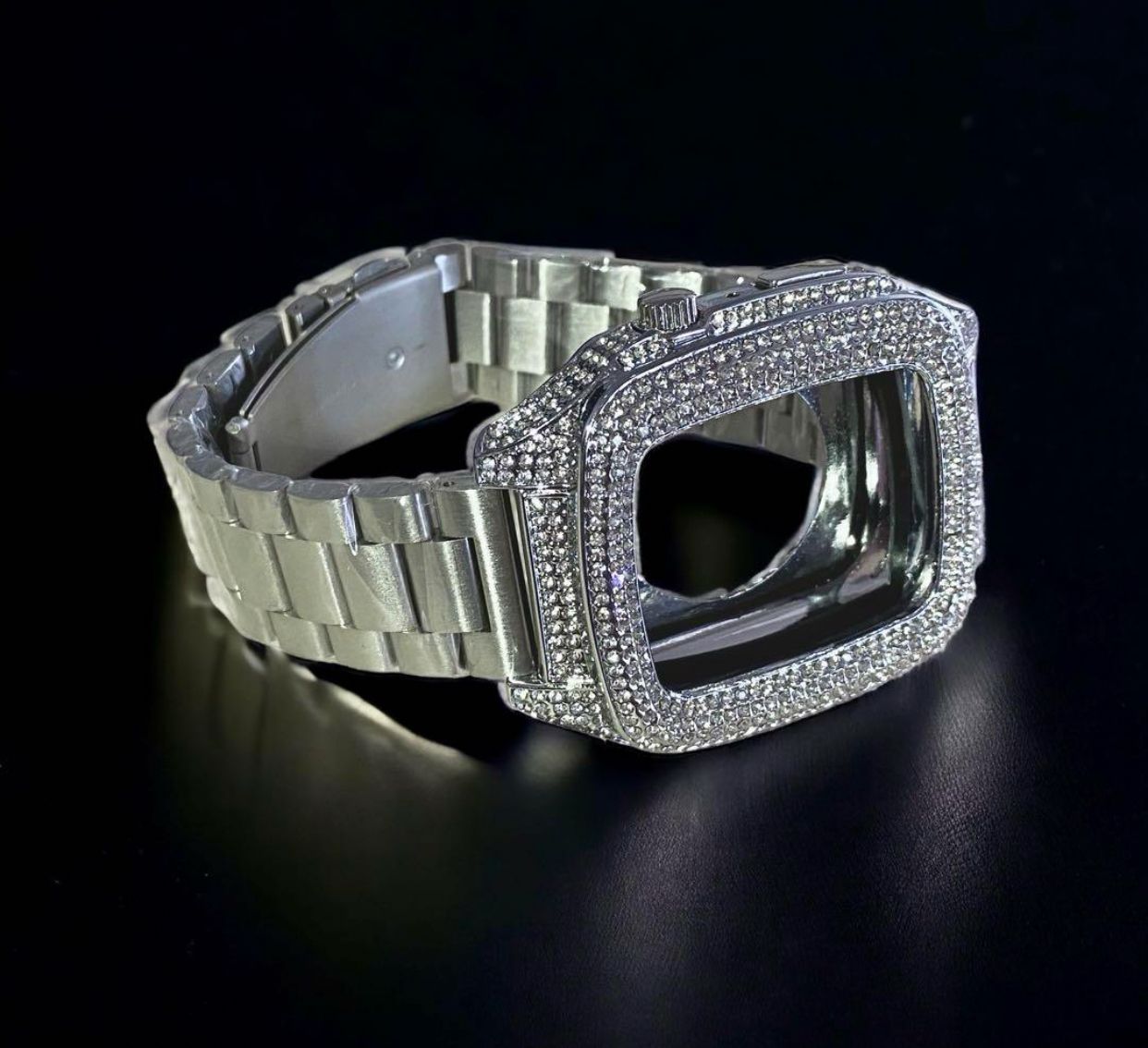 AppleWatchステンレスバンドアップルウォッチキラキラカバー